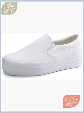 Slip-on Platform Loafers Comfortable Walking Shoes